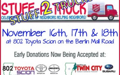 Twin City Subaru and 802 Toyota Scion to Host 11th Annual Stuff-A-Truck Event