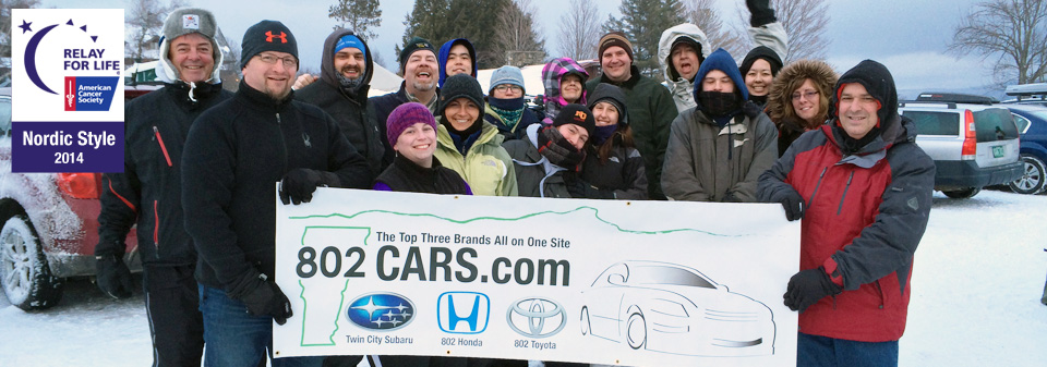 802Cars.com Continues the Fight Against Cancer in Central Vermont in 2015