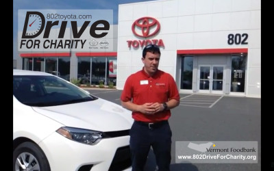 802Cars.com Drive For Charity – Video Demos of a New Toyota Corolla and Scion tC!